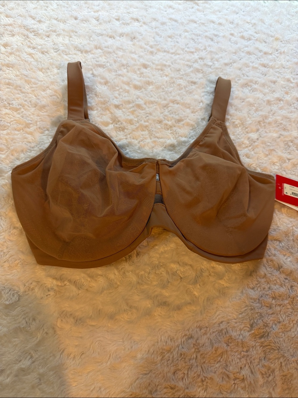 SPANX Underwire Bra Illusion Lace Low Profile Minimizer Full Coverage Size 34G.